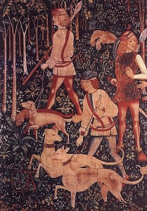 Jagd mit Hunden 1500