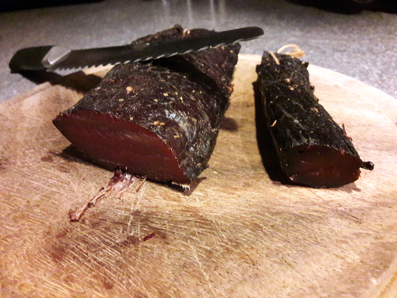 Geräucherter Wildschweinschinken