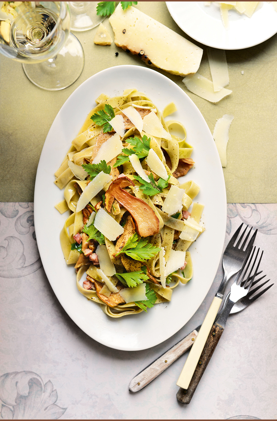 Tagliatelle Steinpilze.