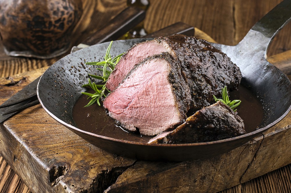 Willdschweinrücken aus der Beize