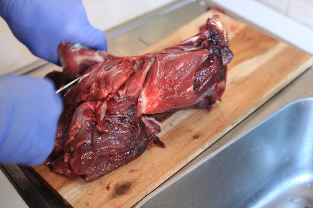 Geschmorte Wildschweinkeule Trockenfrüchte 6