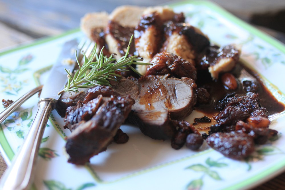 Geschmorte Wildschweinkeule Trockenfrüchte 8