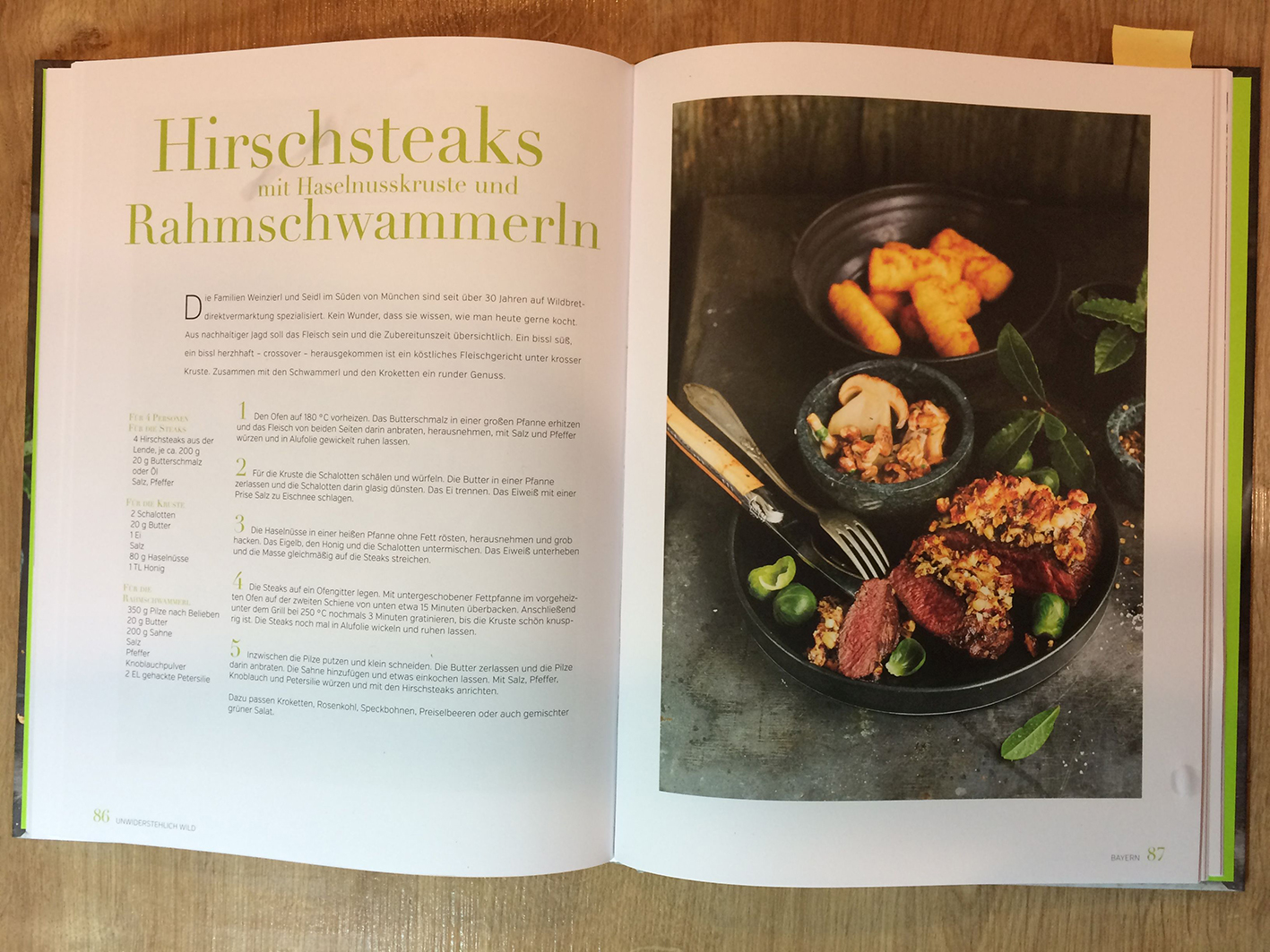 Alpine Hirschsteaks mit Haselnusskruste und Rahmschwammerln – KRAUTJUNKER Alpine Hirschsteaks mit Haselnusskruste und Rahmschwammerln – KRAUTJUNKER